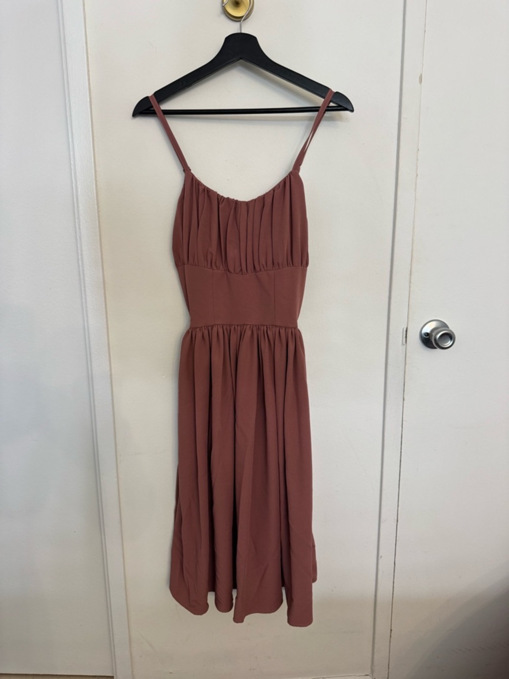 Pinup Couture Mauve Spaghetti Strap Midi Dress